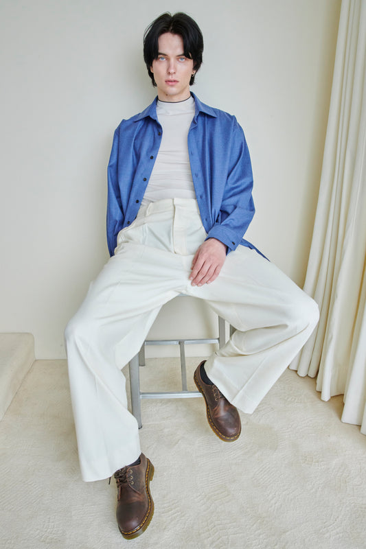 Balloon Workwear Trousers with Patch Pocket