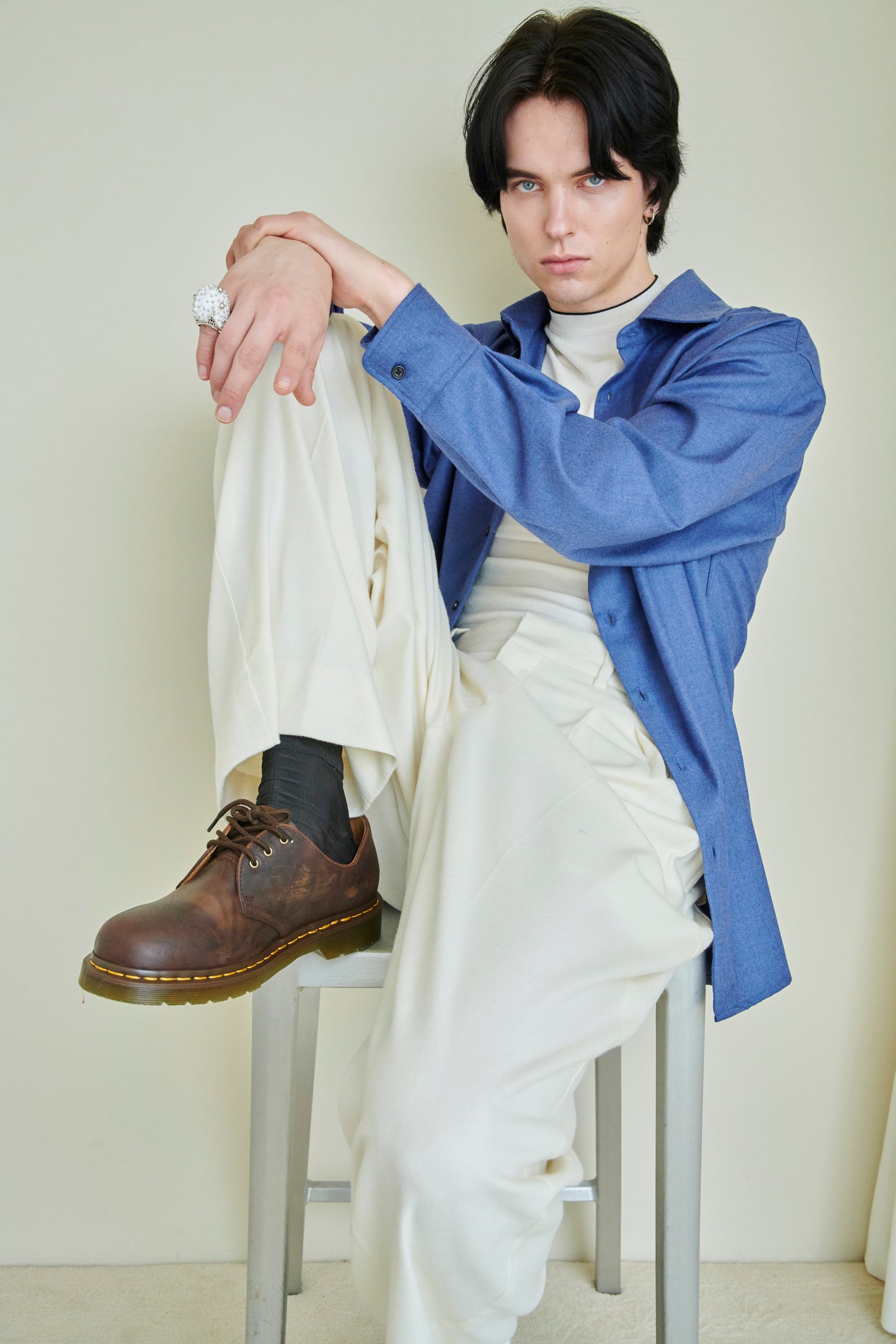 Balloon Workwear Trousers with Patch Pocket