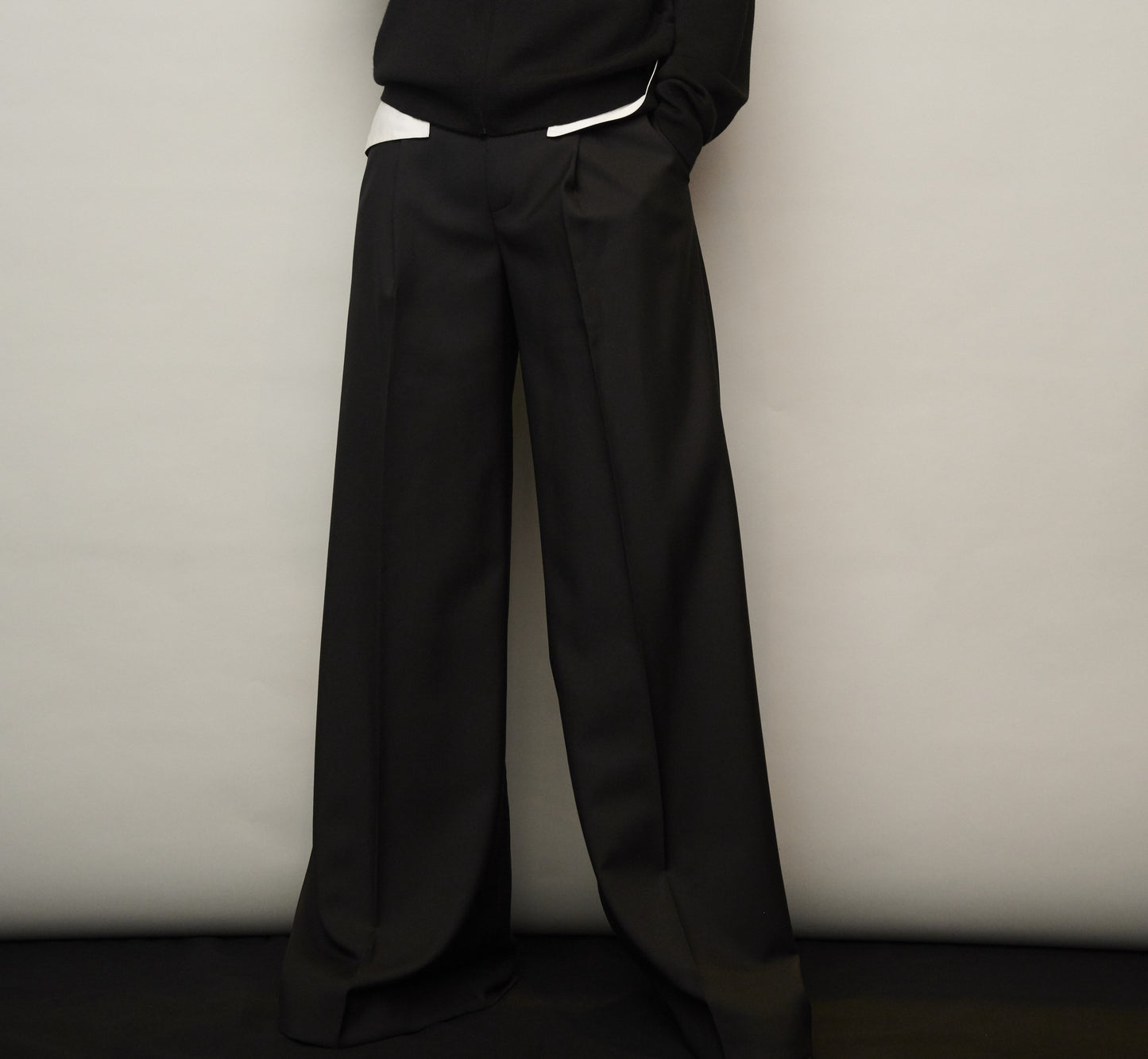 Bianca Mid Waist Patch Pocket Flare Trousers