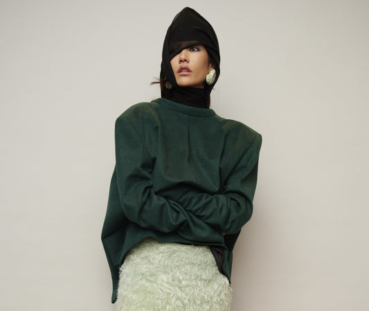 Vivienne Blazer in Wool Tweed