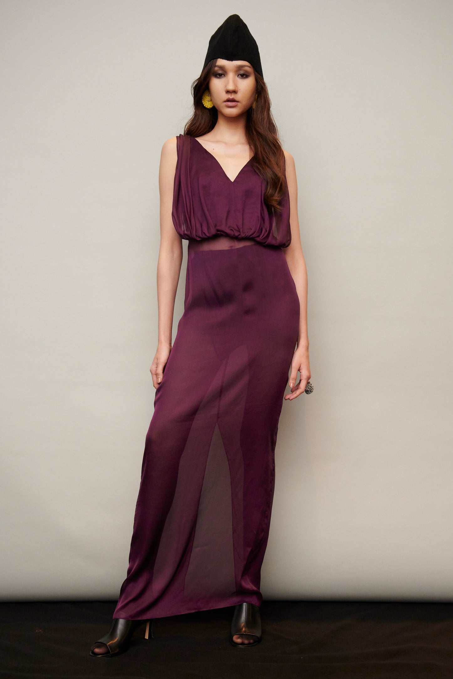 Amethyst Gown in Draping Silk