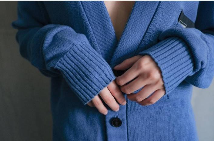 Max Blue Cardigan One Size