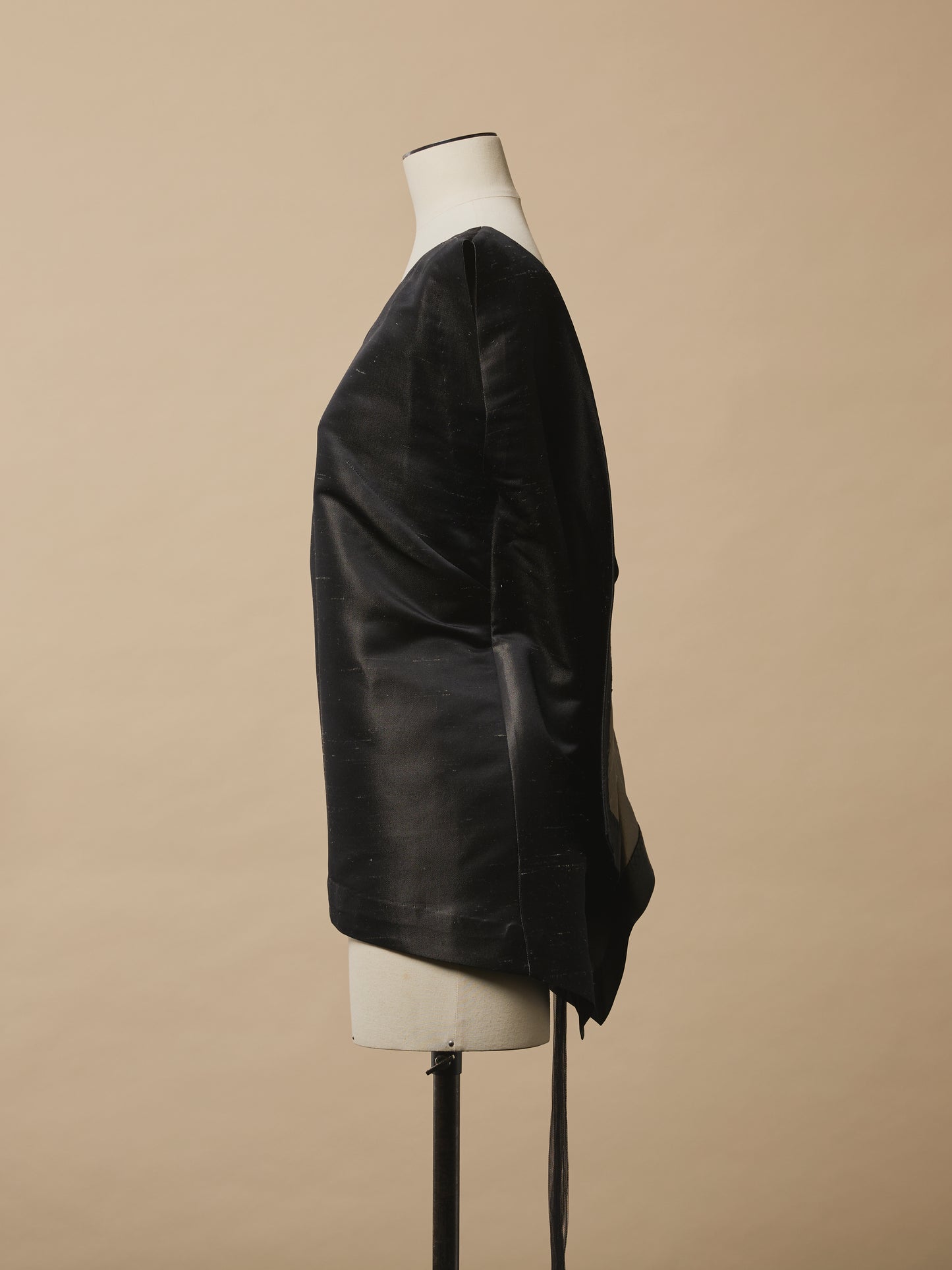 Evangeline Blouse with Bow Tie in Silk Crepe