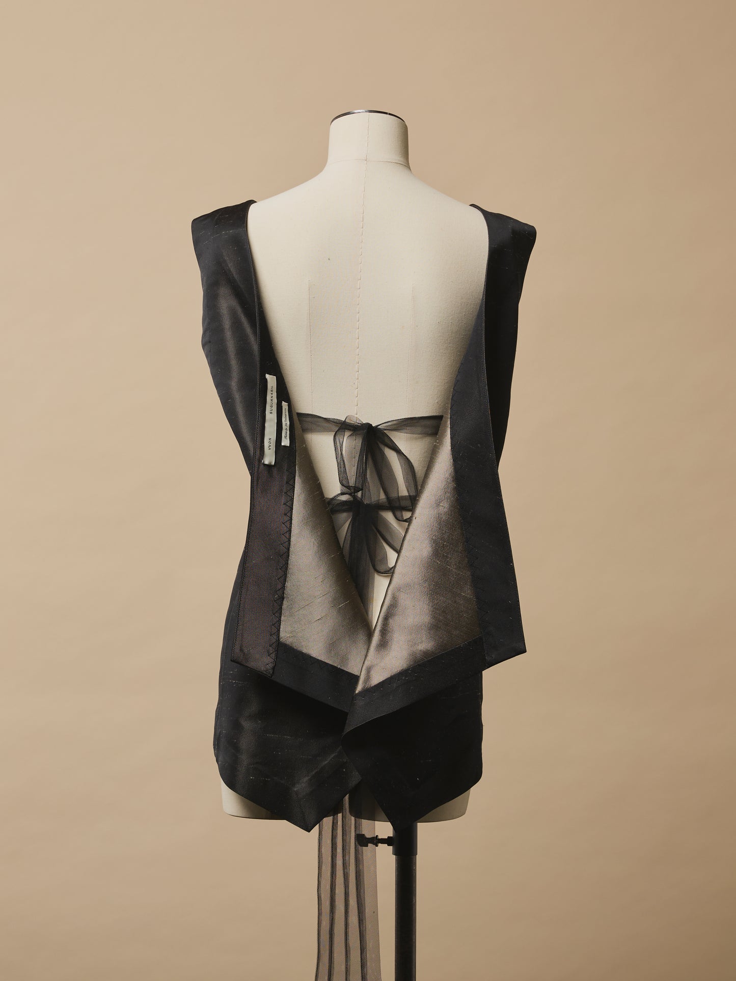 Evangeline Blouse with Bow Tie in Silk Crepe