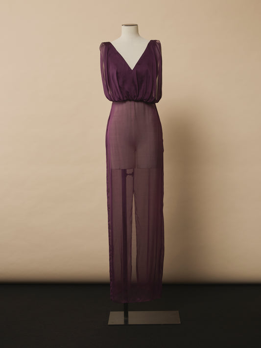 Amethyst Gown in Draping Silk