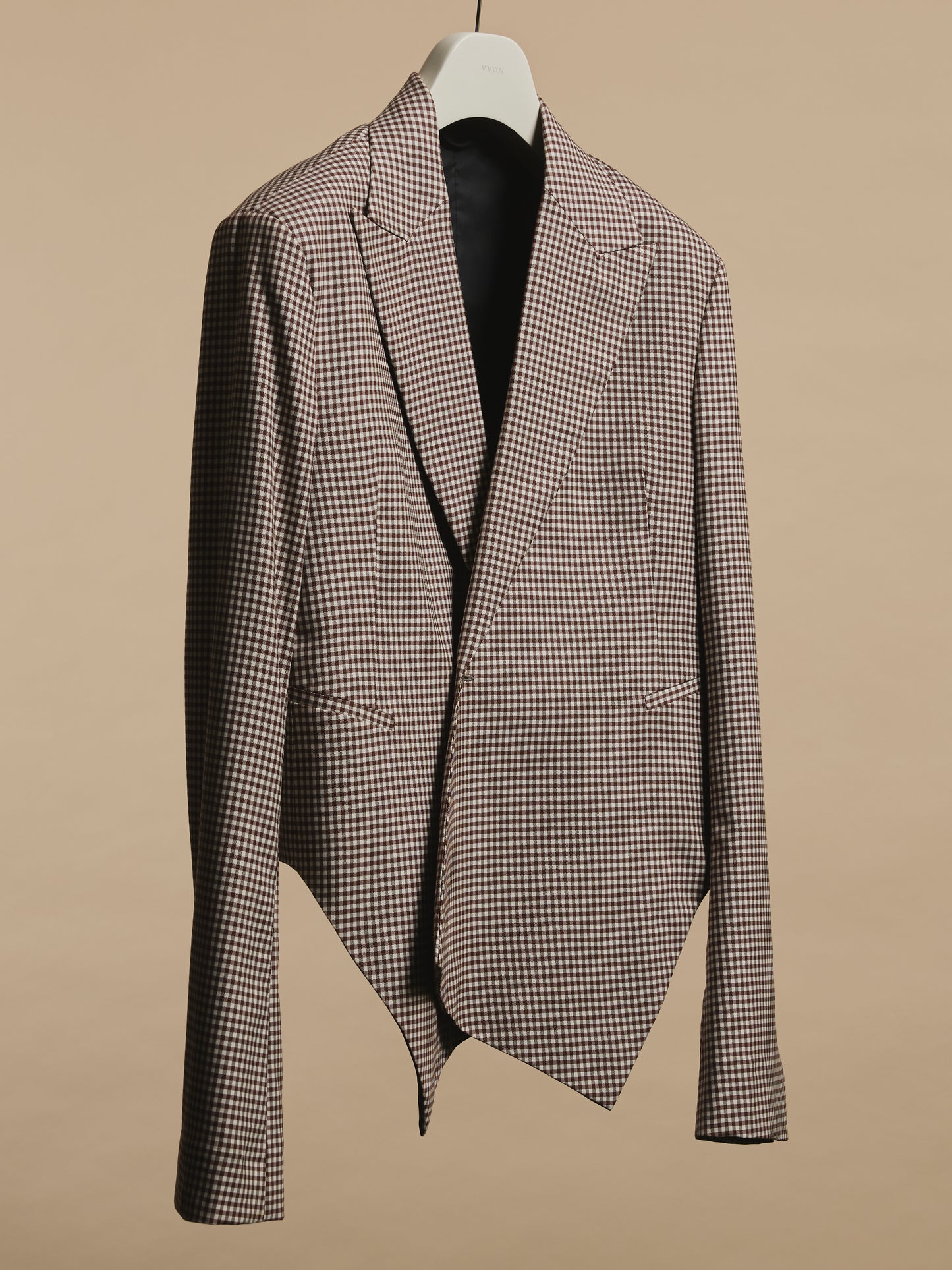 Helena Jacket in Gingham Wool
