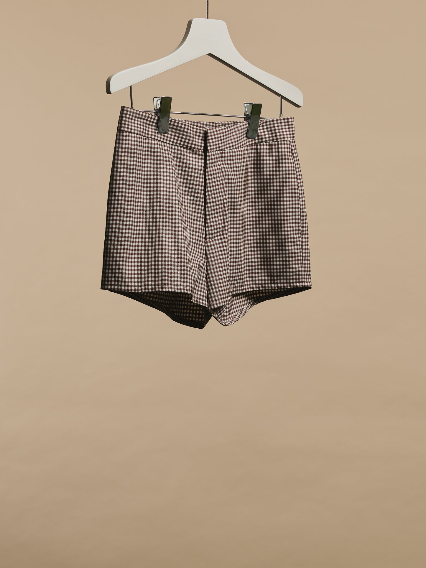 Clementine Shorts in Gingham Wool